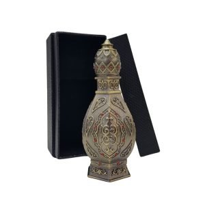 Zeyd Perfume & Essence Bottle/12ml Inner Volume/Casting Decorated Finish/Glass Rod - Image 1