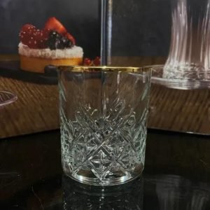 Paşabahçe Timeless Gold 4-Piece Water Glass 420 cc - Image 1