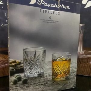 Paşabahçe Timeless Gold 4-Piece Water Glass 420 cc - Image 2