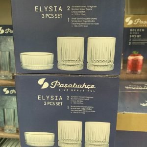 Paşabahçe Elysia 3 - Piece Glass and Bowl Set - Image 1