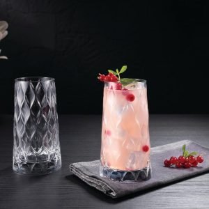 Paşabahçe Leafy 4-Piece Beverage Glass - 450 cc - Image 1