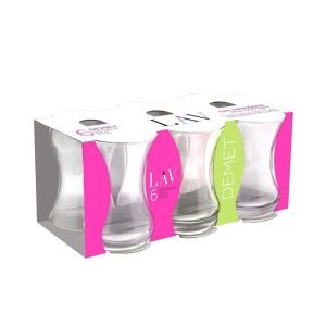 Pasabahce Vefa 6-Piece Tea Glass Set - 135 cc - Image 2