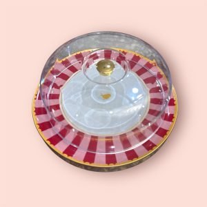 RED LINE CAKE PLATE - Image 1