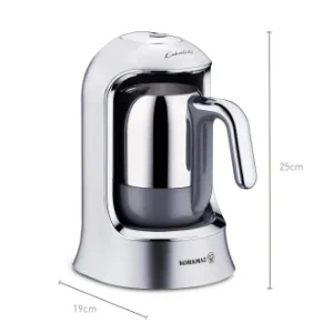 Korkmaz Kahvekolik Automatic Coffee Machine Inox /silver - Image 1