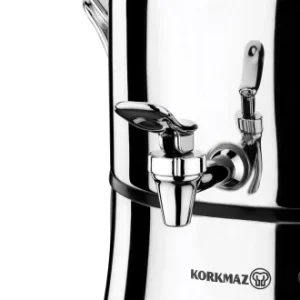 Korkmaz Nosta Mega Inox/Chrome Samovar - Image 3