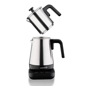 Korkmaz Moderna Electric Tea Kettle Gray/Satin 1.3 - Image 2