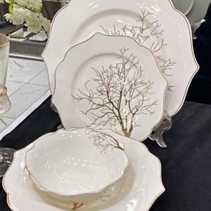 Golden tree 24 p dinner set - Image 1