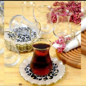 Wavy Tiger Tea set 6 p - Image 1