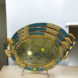 Golden blue tray set - Image 1
