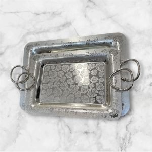 Silver tray set of 2 - Image 1