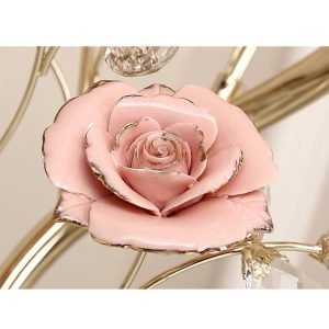 Flower floor lamp ( pink + gold ) - Image 3