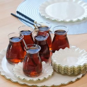 Wavy Cream Tea set 6 p - Image 1