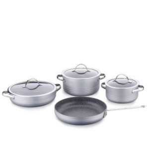Linea 7 Piece Gray Cookware Set - Image 2