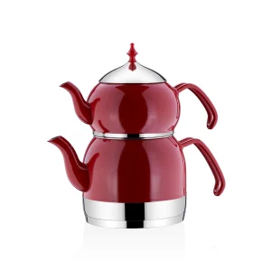 Korkmaz Rena Red Teapot Set 2.4 - Image 1