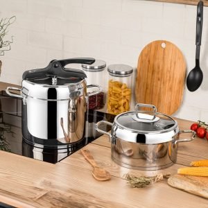 NOVA 4 Piece Pressure Cooker Set Plain - Image 1