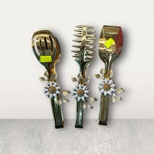 Serving Spoon set ( gold) - Image 1