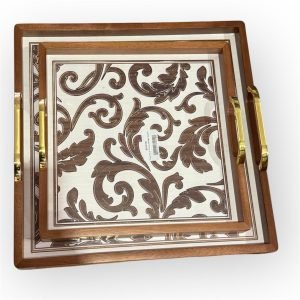 Square wooden tray - Image 2