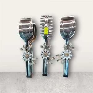 Serving spoon set silver - Image 1