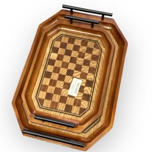 Chess wooden tray - Image 1